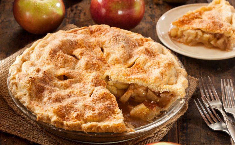 Homemade Organic Apple Pie Dessert Ready to Eat
