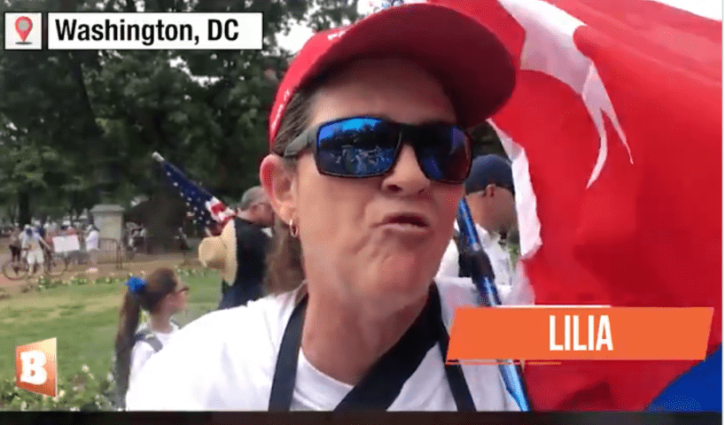 Cuban American Woman rails against the Biden administration.