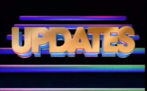 A screen capture shows the "updates" logo from the 1980s television series "Unsolved Mysteries."