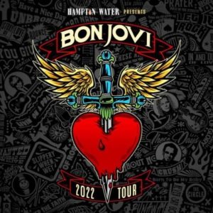 A graphic for Bon Jovi's 2022 Tour.