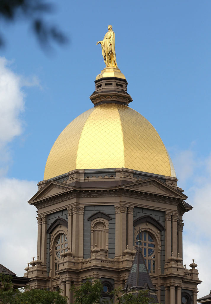 Basilica Of University of Notre Dame, the golden Dome