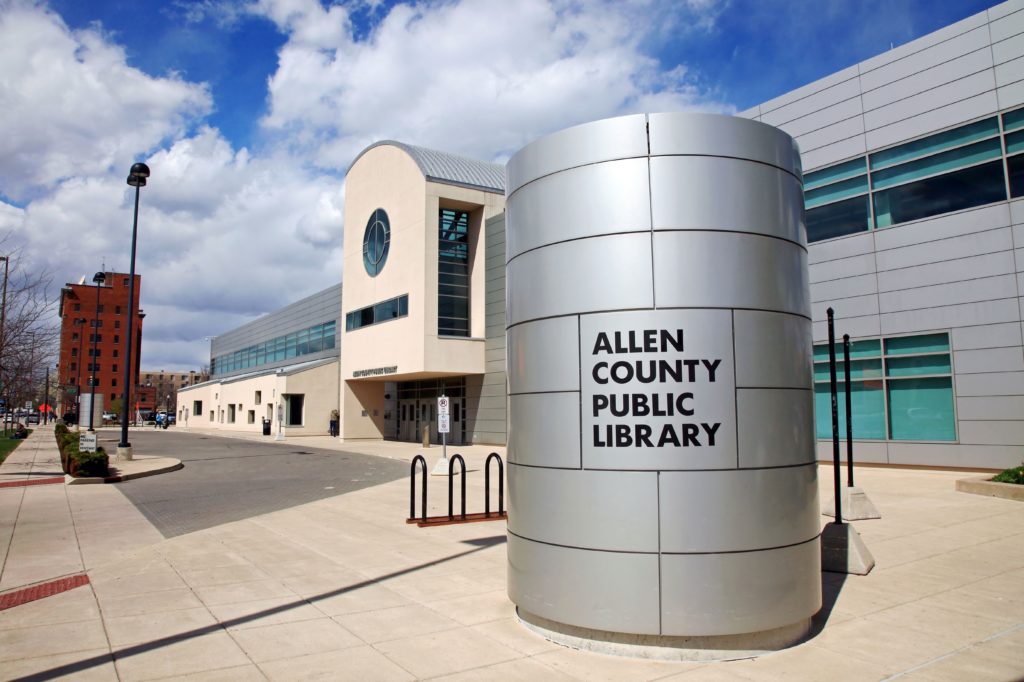 exterior picture of Allen County ublic library, Fort Wayne, Indiana