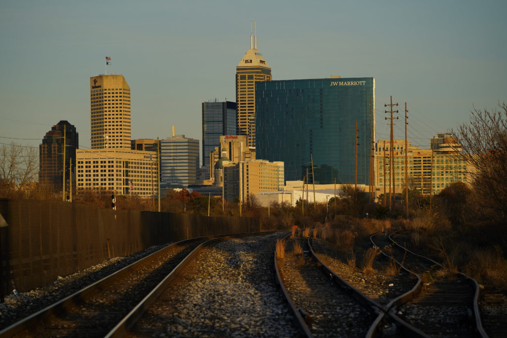 picture of downtown Indianapolis, Indianan