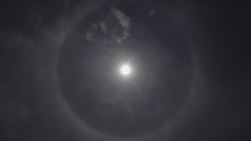 View of a solar halo