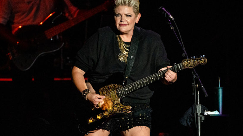 Natalie Maines of The Chicks performs on June 17, 2022 in Manchester, Tennessee. (Photo by Josh Brasted/WireImage)