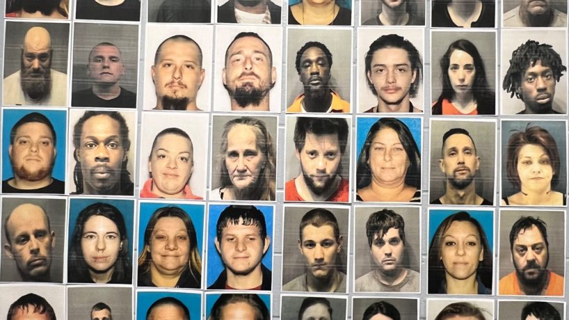 Collection of Photos of 32 People Arrested