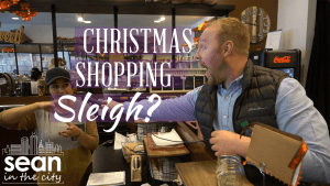 Sean Copeland standing in a chocolate shop