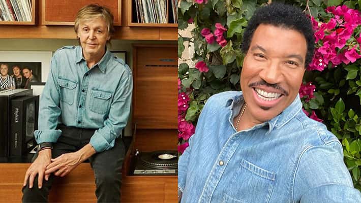 Paul McCartney and Lionel Richie