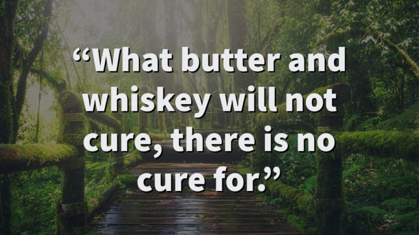 Irish proverb quote on a bridge picture
