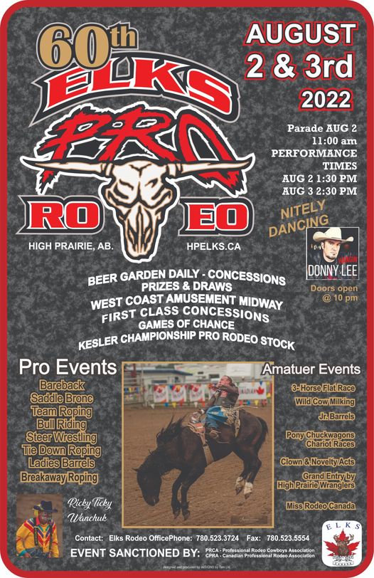 60th HP Elk's Pro Rodeo coming… (Lindsay Pratt) River Country