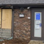 A front window is boarded up at the Planned Parenthood Health Center at 2709 Knoxville Avenue in Peoria, Ill., on Monday, Jan. 16, 2023. Peoria police and fire officials are investigating a fire at the Planned Parenthood clinic as arson, police said Tuesday. The incident occurred Sunday night, two days after Gov. J.B. Pritzker signed into law reproductive health care legislation to protect out-of-state abortion seekers. (Matt Dayhoff/Journal Star via AP)
