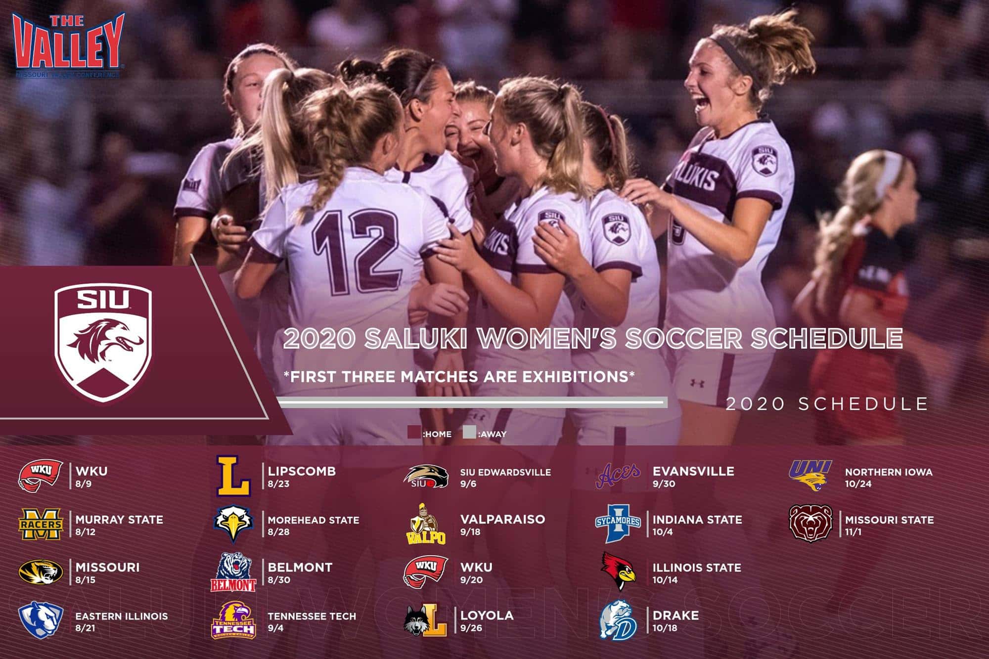SIU Women's Soccer Announces 2020 Schedule, Will Begin MVC Play This