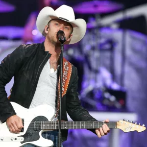 Justin Moore performs onstage at the 2015 FarmBorough Festival - Day 2 at Randall's Island on June 27^ 2015 in New York City.