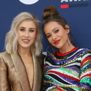 Madison Marlow^ Taylor Dye^ Maddie and Tae at the 54th Academy of Country Music Awards at the MGM Grand Garden Arena on April 7^ 2019 in Las Vegas^ NV