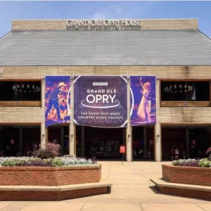 Front of the Grand Ole Opry House in Nashville^ Tennessee on July 7th^ 2016.