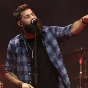 NASHVILLE^ TN - JUN 3: Jordan Davis performs at CMT's RAMJAM on June 3^ 2019 at TopGolf in Nashville^ Tennessee.