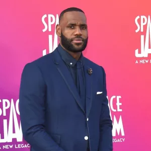 LeBron James arrives for the 'Space Jam: A New Legacy' World Premiere on July 12^ 2021 in Los Angeles^ CA