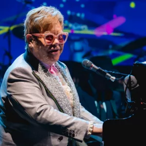 Elton John performs live at Van Andel Arena on the Farewell Yellow Brick Road Tour. GRAND RAPIDS^ MICHIGAN / USA - October 15^ 2018