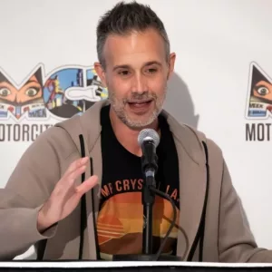 Freddie Prinze Jr. hosts a panel at Motor City Comic Con. Novi^ MI - May 14^ 2022