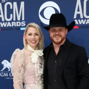Brandi Johnson^ Cody Johnson at the 54th Academy of Country Music Awards at the MGM Grand Garden Arena on April 7^ 2019 in Las Vegas^ NV