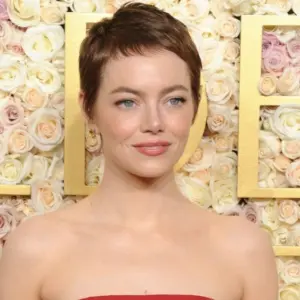 Emma Stone at the 82nd Annual Golden Globe Awards held at the Beverly Hilton Hotel in Beverly Hills^ USA on January 5^ 2025.