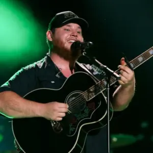 Luke Combs performs at the 2018 CMA Fest at Nissan Stadium on June 9^ 2018 in Nashville^ Tennessee.