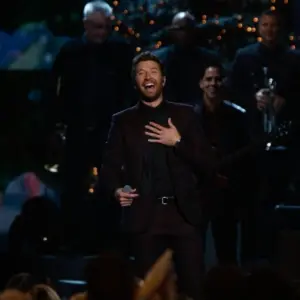 Brett Eldredge performs at the 2014 CMA Country Christmas at the Bridgestone Arena on November 7^ 2014 in Nashville^ Tennessee.