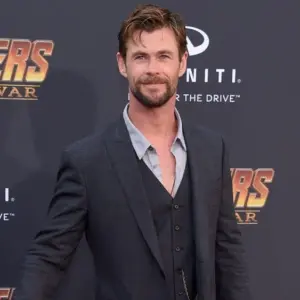 Chris Hemsworth arrives to the Marvel Studios 'Avengers: Infinity War' World Premiere on April 23^ 2018 in Hollywood^ CA