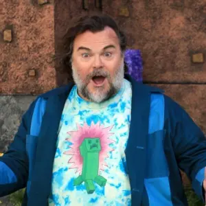 Jack Black attends the World Premiere of A Minecraft Movie at the Cineworld Leicester Square in London^ England. London^ United Kingdom - March 30^ 2025