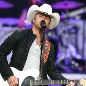 Justin Moore performs onstage at the 2015 FarmBorough Festival - Day 2 at Randall's Island on June 27^ 2015 in New York City