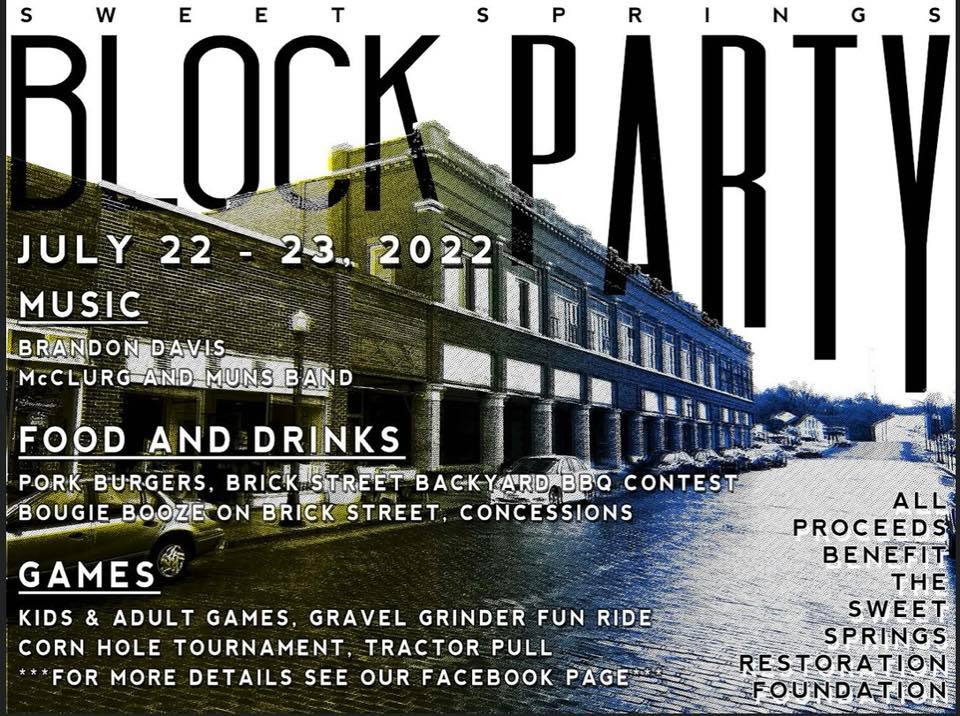 Sweet Springs Block Party (Friday events) KMMO Marshall, MO