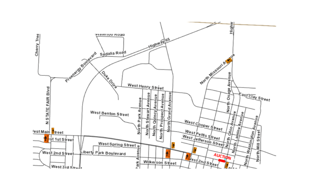 sedalia-detour-map