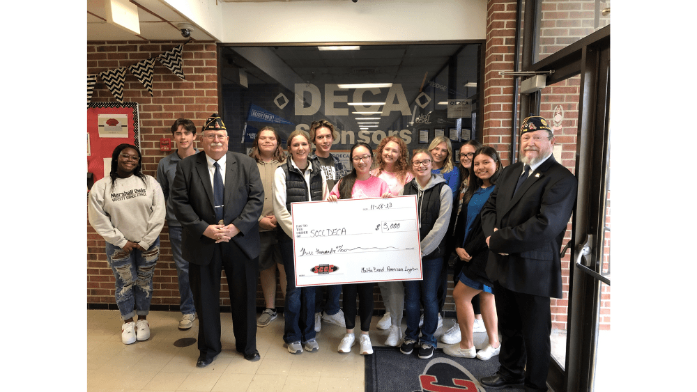 SCCC DECA CHAPTER RECEIVES DONATION