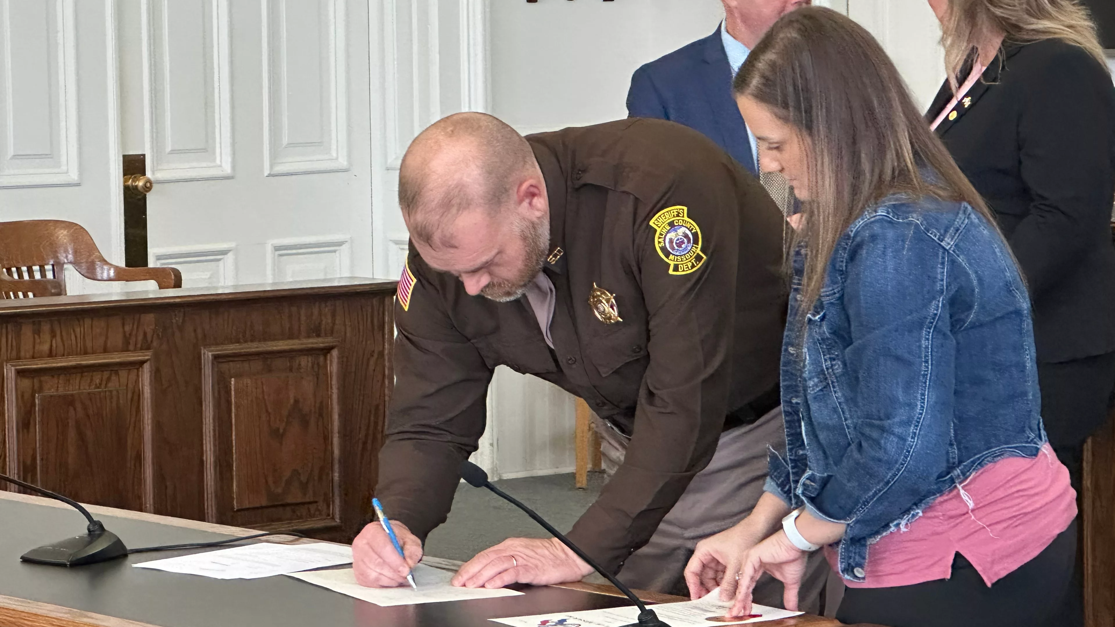 Saline County Sheriff Daniel Kirchhoff (photo by Kyle Hill, KMMO News)