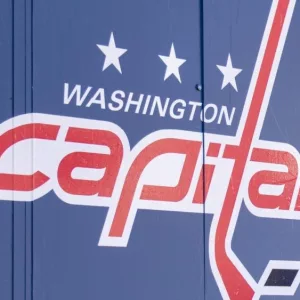 Washington Capitals logo^ on the side of their home arena Capital One Arena in downtown D.C. WASHINGTON^ DC^ USA - December 12^ 2019