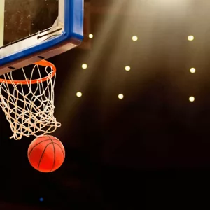 basketball going through hoop