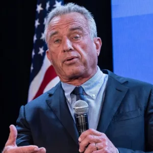 Robert F. Kennedy Jr. at a campaign stop in Brooklyn^ NY on May 1^ 2024