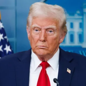 President Donald Trump speaks at a White House press briefing after a Black Hawk helicopter collided with American Airlines flight 5342 by DCA airport WASHINGTON – January 30 2025