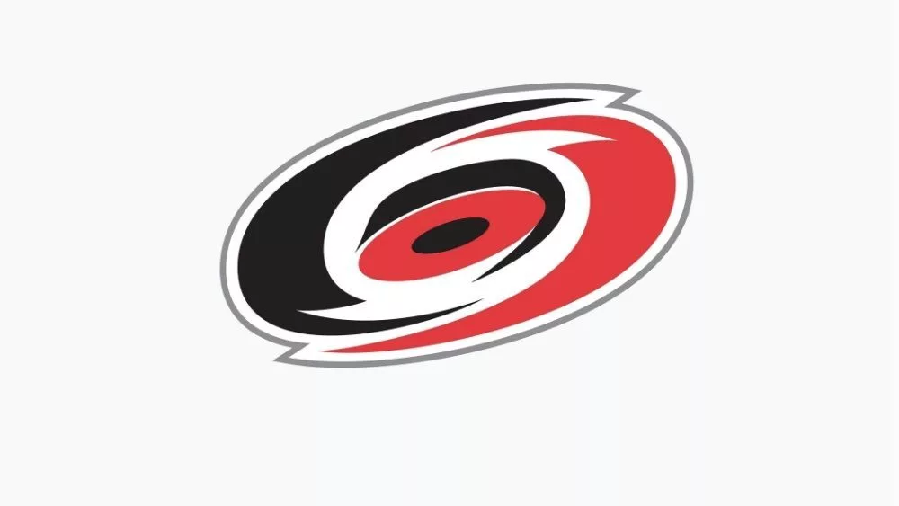 Carolina Hurricanes^ Popular editorial vector logo is printed on white paper.