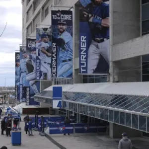 Rogers Centre in Toronto home of the Toronto Blue Jays baseball team - TORONTO^ ONTARIO CANADA - APRIL 15^ 2024