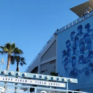 Dodger Stadium in the Elysian Park area of Los Angeles. The baseball stadium opened in 1962. Los Angeles^ California USA - June 13^ 2024