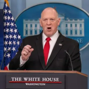 Border Czar at a White House Press Briefing Washington Dc^ United States^ April 28 2025