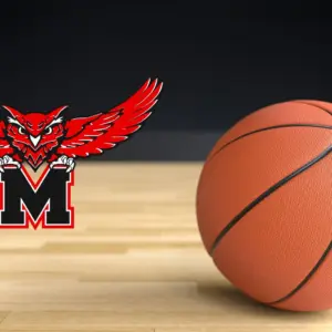 marshall-owls-logo-with-basketball-on-floor