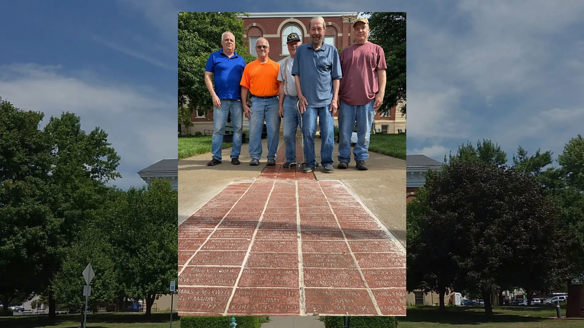 14 BRICKS ADDED TO WALK OF HONOR AT SALINE COUNTY COURTHOUSE