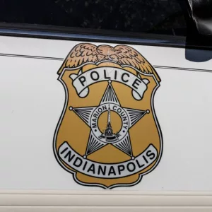 Indianapolis Metropolitan Police Department cars. IMPD has jurisdiction in Marion County.