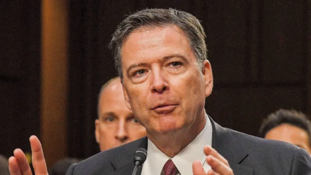 Former FBI Director James Comey testifies in front of the Senate Intelligence Committee during hearing in the Hart Senate Office building June 8^ 2017^ in Washington DC.