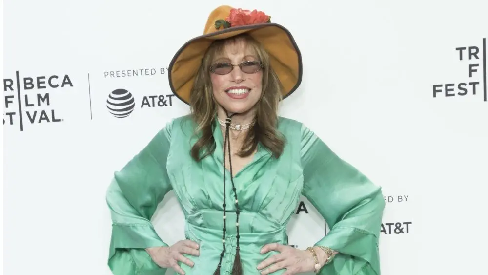 Carly Simon attends movie Clive Davis: The Soundtrack Of Our Lives Premiere at Radio City Music Hall during Tribeca Film Festival opening night New York^ NY USA - April 19^ 2017