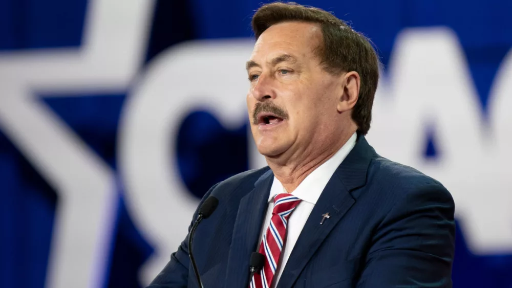 'MyPillow' founder/Political activist Mike Lindell speaks during CPAC Texas conference at Hilton Anatole. Dallas^ TX - August 5^ 2022