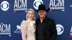 Brandi Johnson^ Cody Johnson at the 54th Academy of Country Music Awards at the MGM Grand Garden Arena on April 7^ 2019 in Las Vegas^ NV