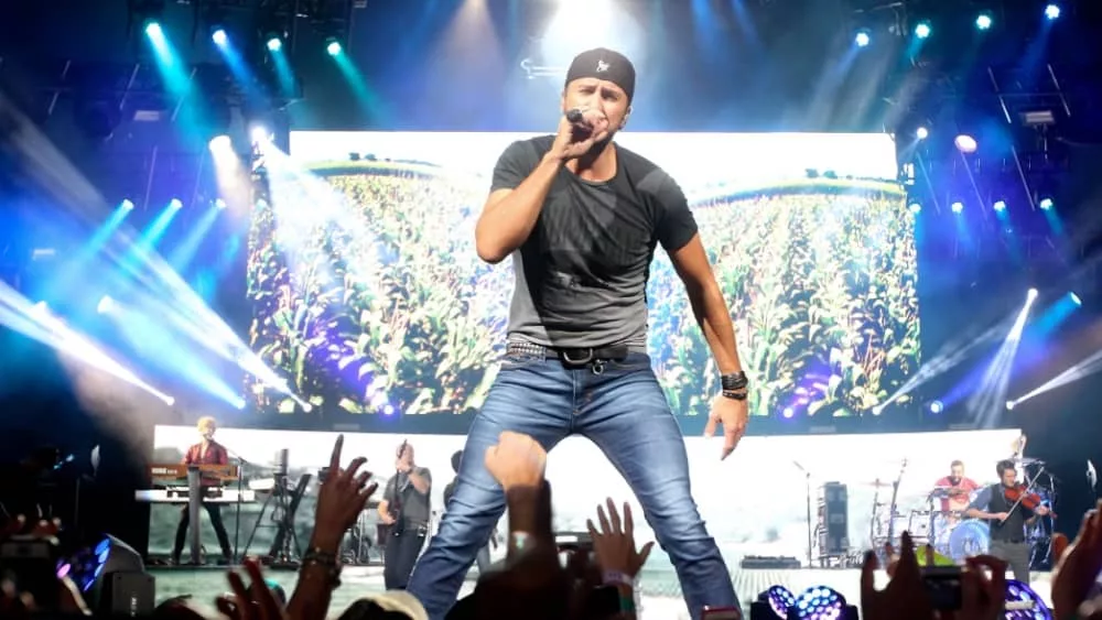 Luke Bryan at the XFINITY Theatre on September 13^ 2014 in Hartford^ Connecticut.